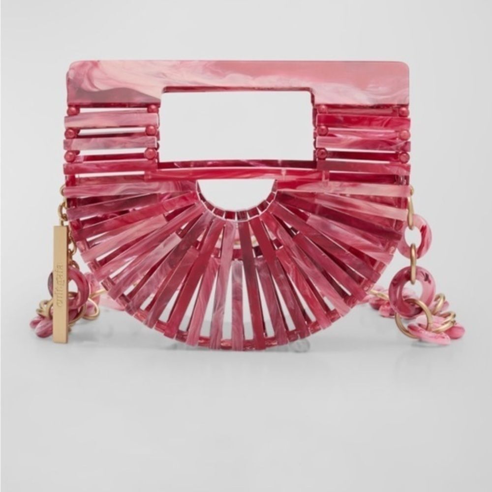 Cult Gaia Pink Ark Nano Acrylic Belt Bag